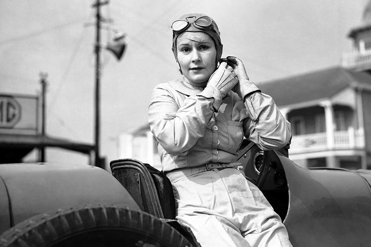 Rally driver Kay Petre in 1937