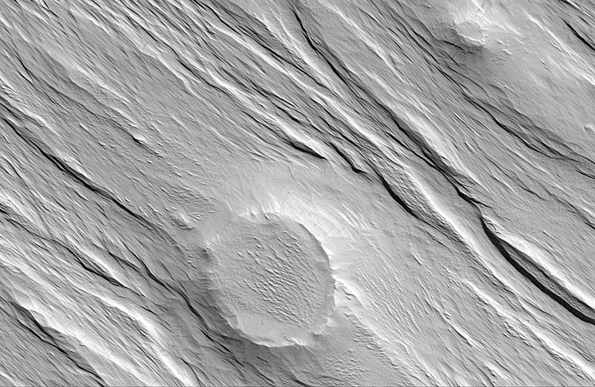Memnonia Sulci region of Mars