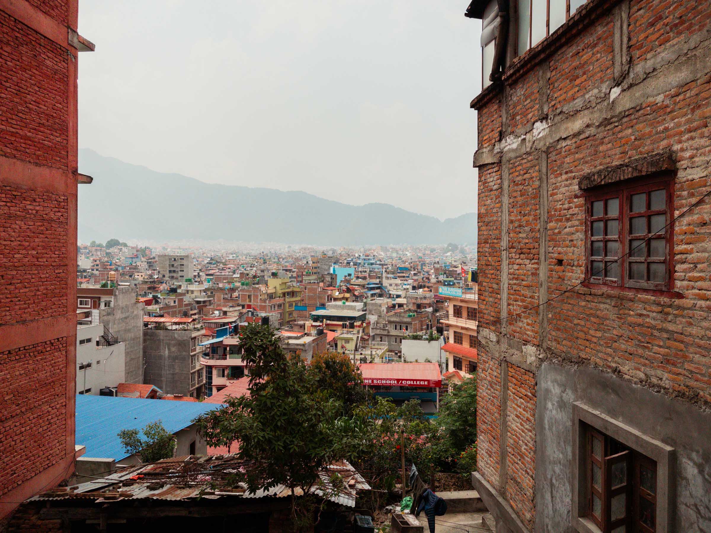 A street scene in Kathmandu