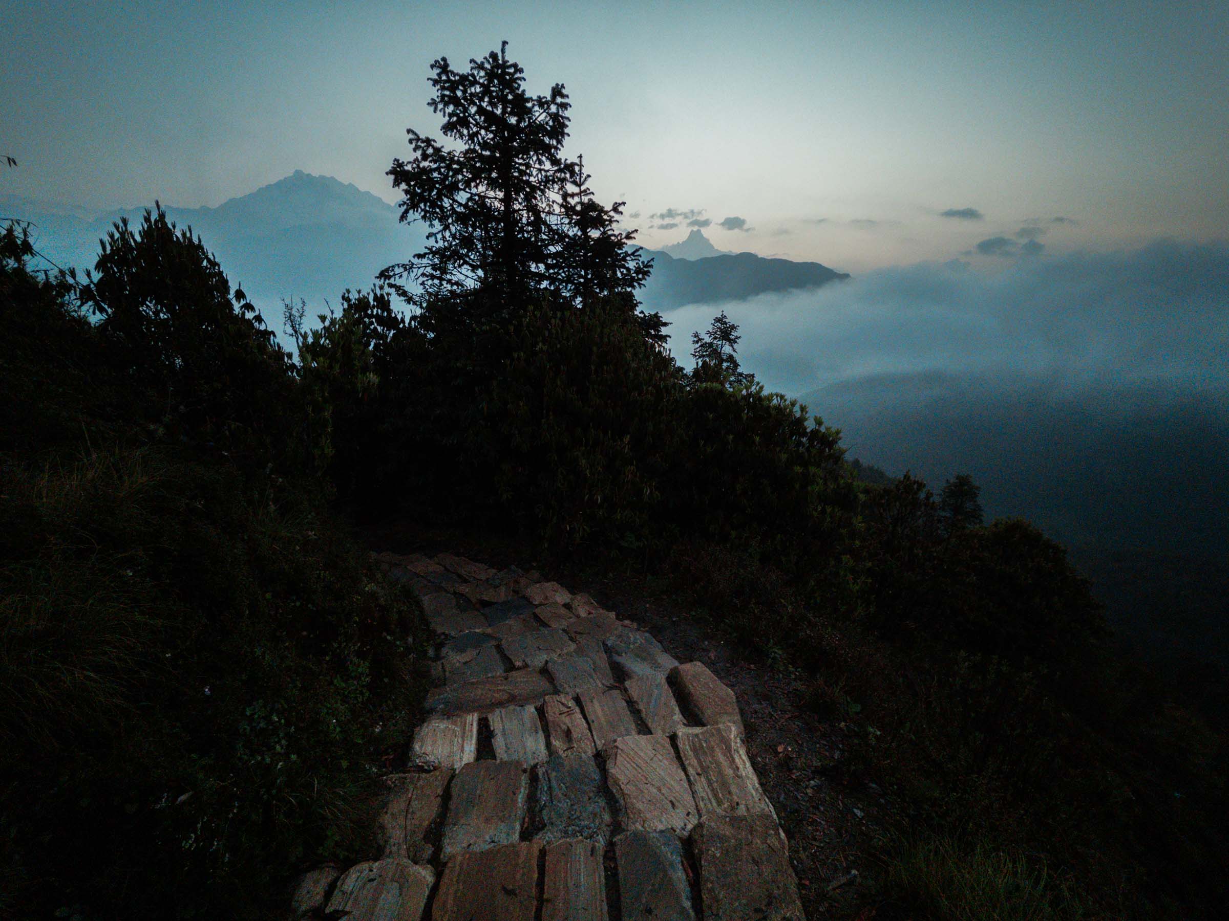 Sunrise over the Annapurnas from Poon Hill