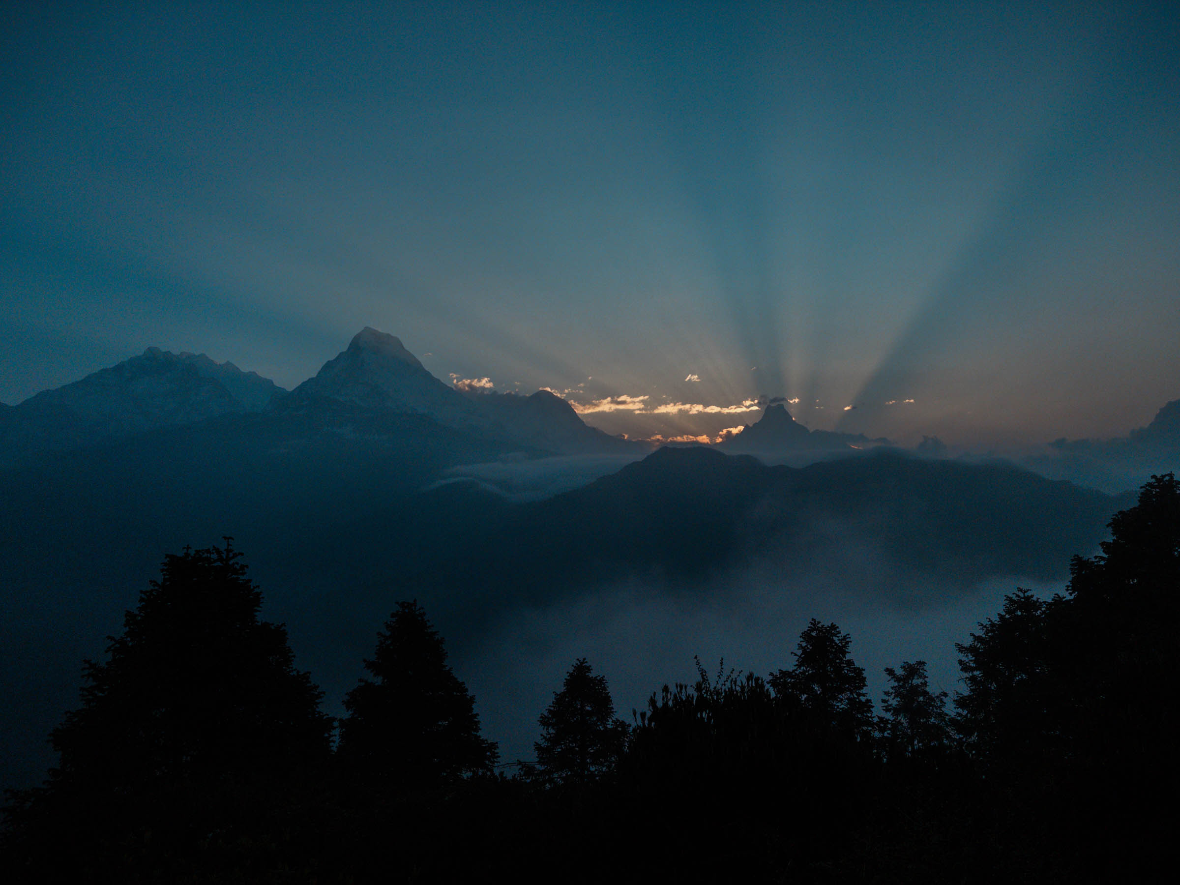 The Annapurnas from Poon Hill
