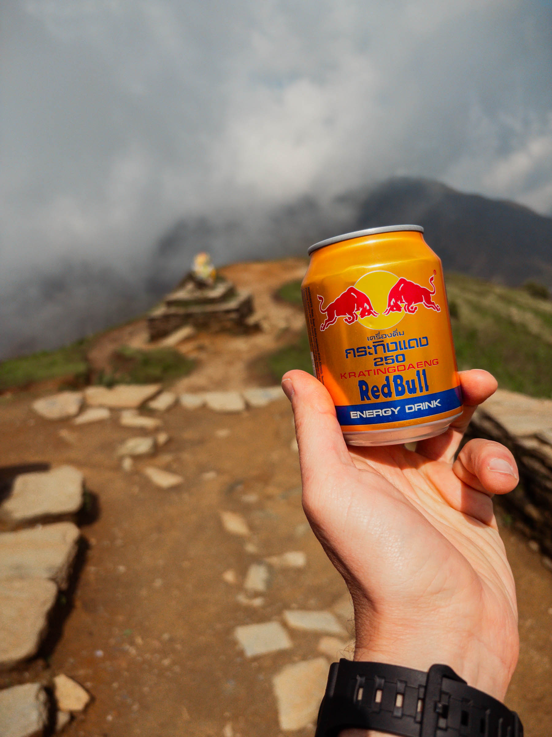 A can of Nepali Red Bull