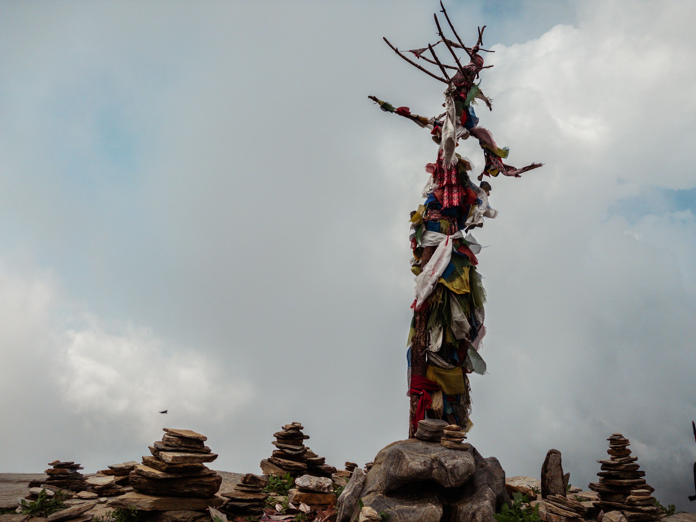 A stupa on the trail